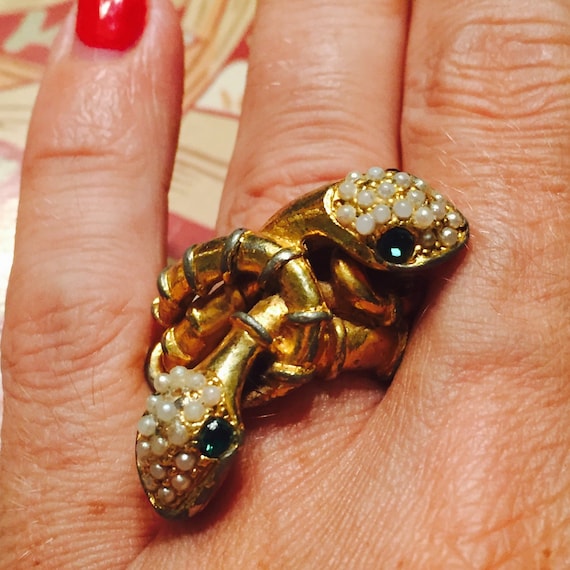 Large Ring Snake Costume jewelry