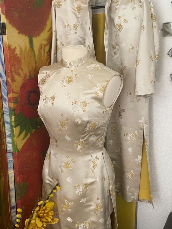 silk dress hong kong Silk Dress & Jacket Hong Kong Custom Made 1960s Pristine Original Owner  Medium 12 Mai-li