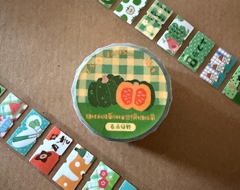 Vintage Japanese PET Washi Tape Individual Stickers Travelling Stamp Cute Kawaii