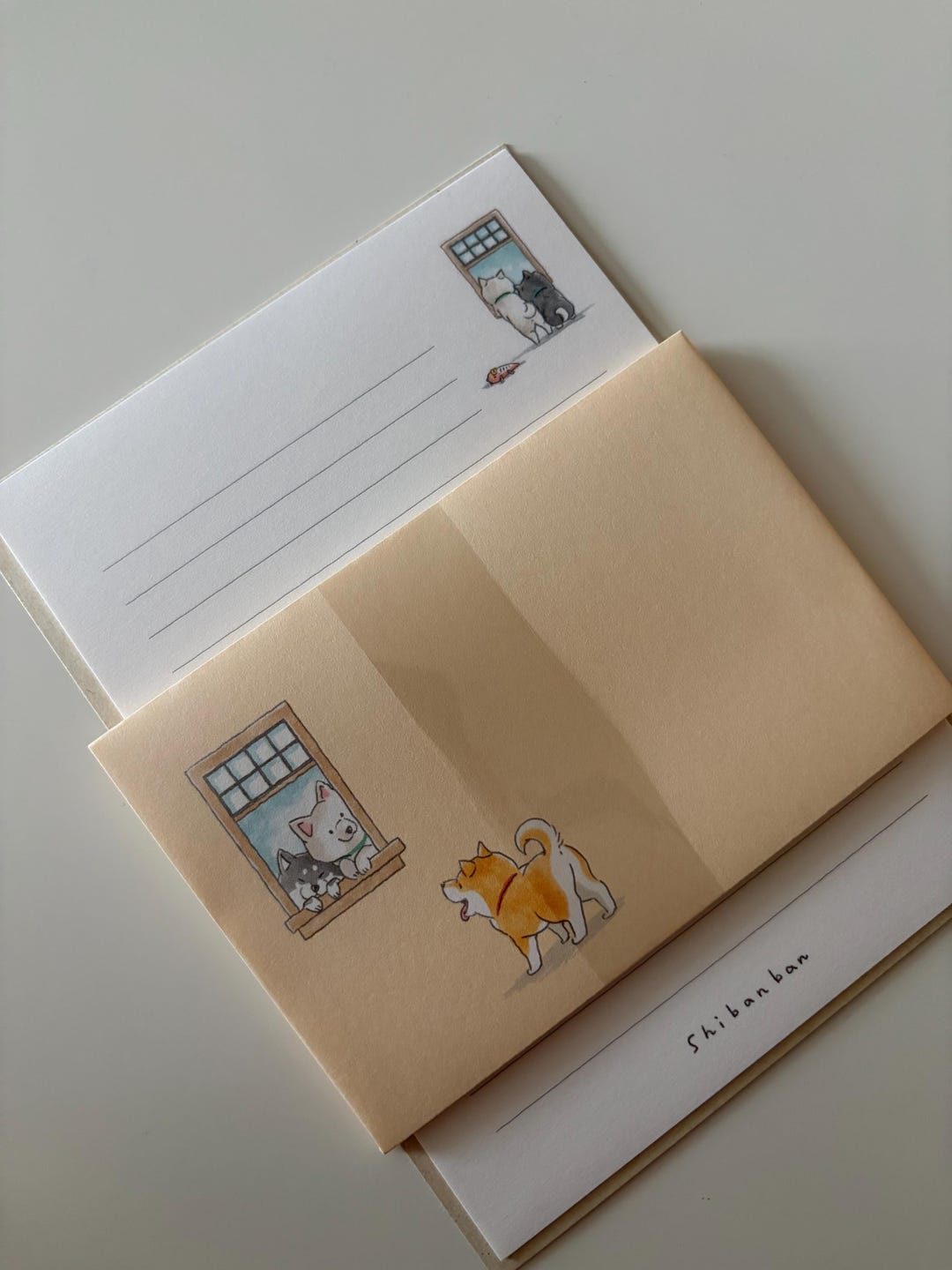 MIND WAVE Shibanban Japanese Stationery Letter Set Aasobo Penpal Snail ...