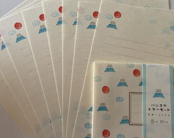 Mt Fuji Japanese Letter Writing Set | Furukawa Shiko Writing Paper | Snail Mail Pen Pal