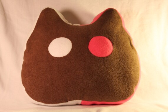 Large Cat Shaped Ice Cream Sandwich Plush Pillow Etsy