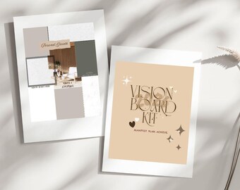 2026 Vision Board Kit| Printable Goal Planner& Habit Tracker| Digital Manifestation Workbook| Instant Download