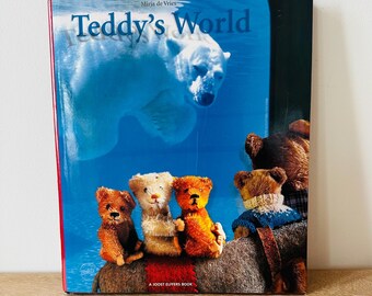 Vintage Teddy’s World Coffee Table Book | Teddy Bear Photography Book by Mirja de Vries | 2002 Hardcover Collector Gift