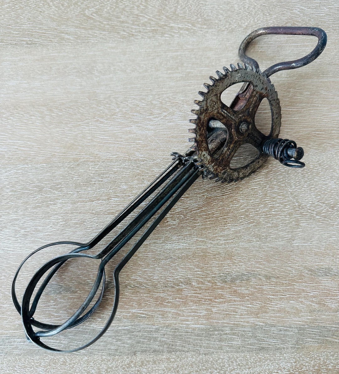 Vintage Hand Crank Egg Beater | Rustic Primitive Kitchen Tool | Old ...