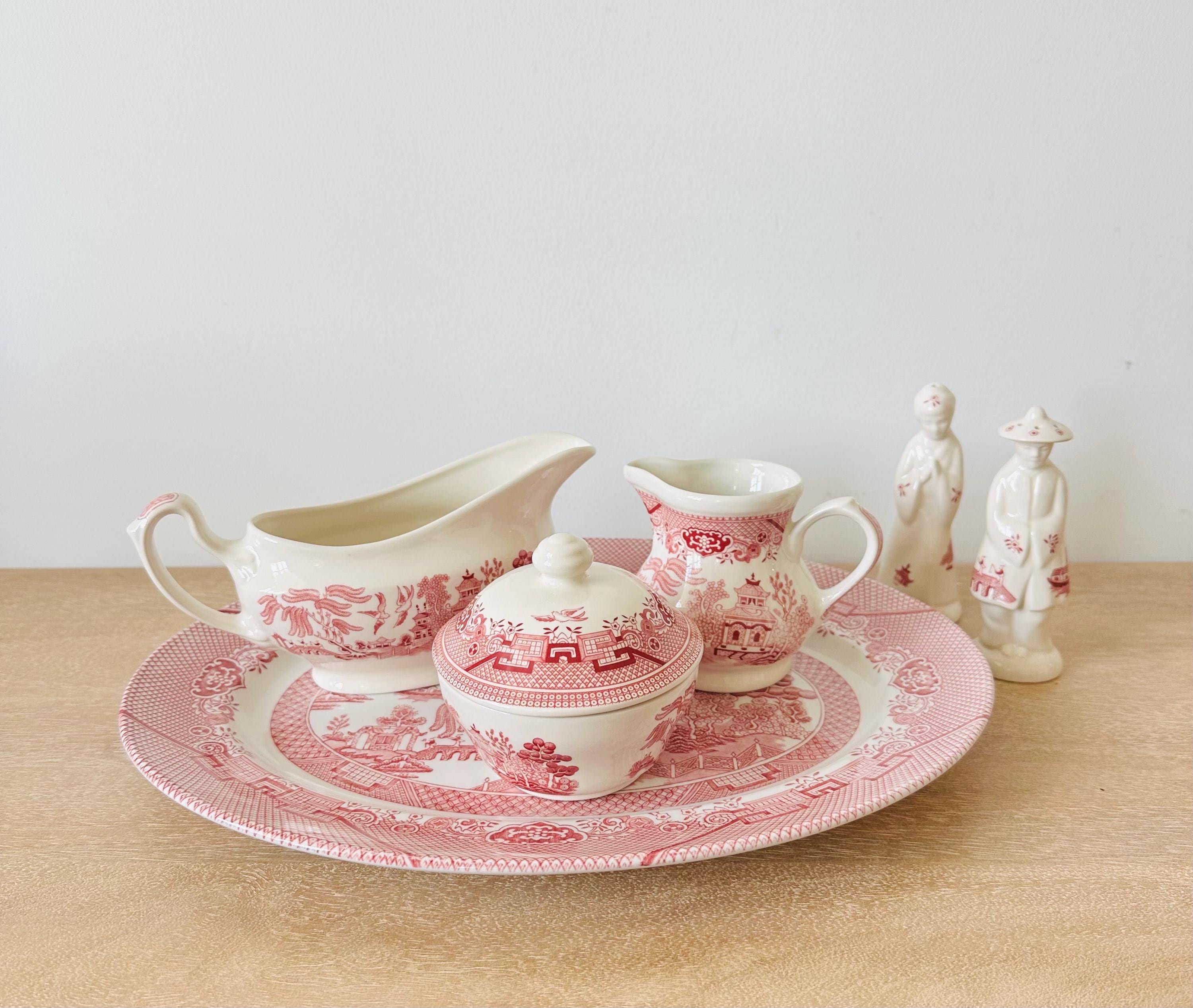 Churchill pink transferware - Etsy 日本