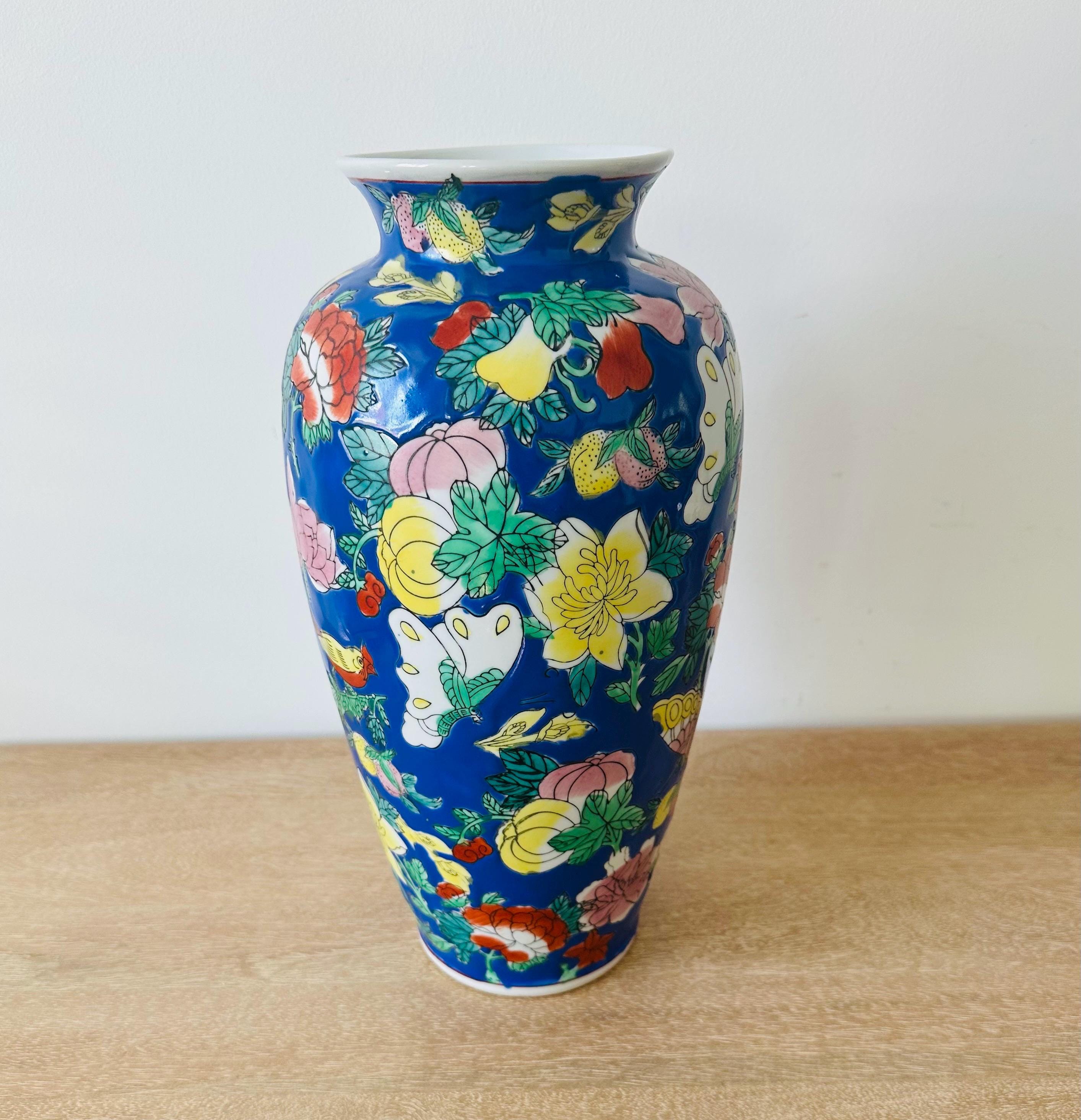 Chinese Porcelain Vase Butterfly - Etsy