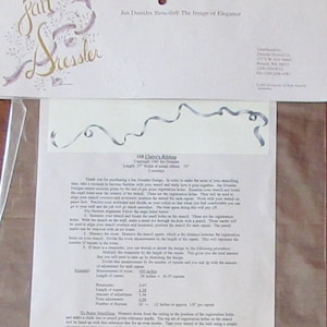 Jan Dressler Stencil  &quot;Claire&#39;s Ribbon&quot; #108  From 1996 ~ Never Opened Or Used