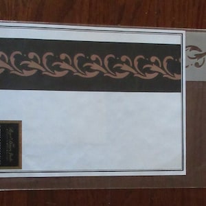Stencil Small Border Home Decor ~ &quot;Interlaced Leaves&quot; Acanthus Leaves ~ Vintage ~ Never Been Used Or Opened ~ Wall Or Furniture
