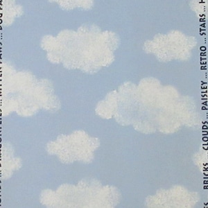 Cloud Border Stencil, Allover Clouds, Small Projects (13x7.25)