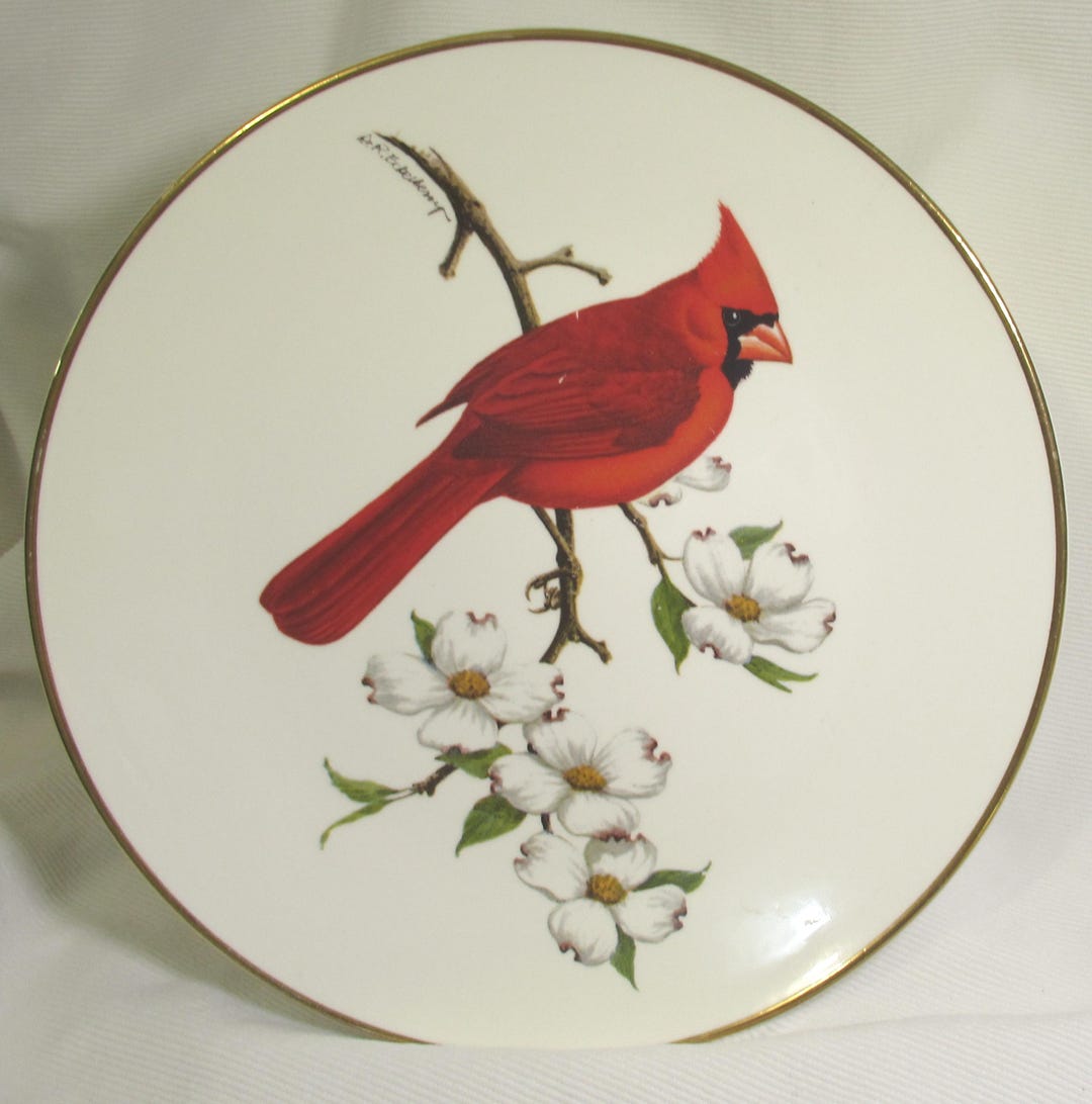 Red Cardinal Avon Collector Plate 1974 Vintage ~ North American ...