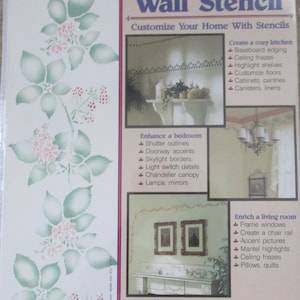 VINTAGE BORDER STENCIL Home Decor &quot;Berries & Blossoms&quot; Wall Or Furniture ~ Never Opened Or Used