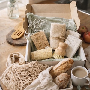 Zero-Waste-Küchen-Geschenkset – Plastikfreies Frühlings-Upgrade – Einweihungsgeschenk & Öko-Haushaltsartikel