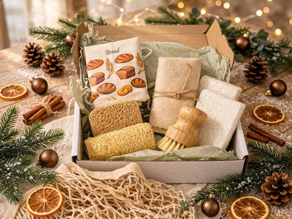 Zero Waste Kitchen Gift Set | Eco-Friendly Housewarming Gift | Plastic-Free Kitchen Essentials