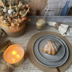 Handmade Round Placemats | Boho Table Decor | Natural Cotton Dining Placemats | Housewarming Gift | Rustic Table Setting | Set of 1 4 6 8