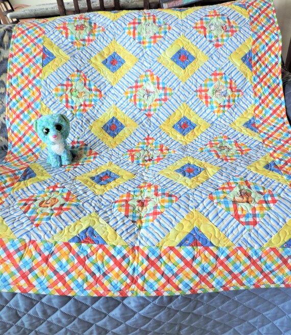 Mother Goose Baby Quilt / Infant Crib Quilt/ Receiving Blanket Etsy