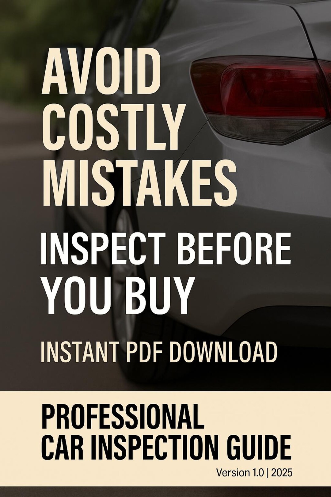 Professional Car Inspection Checklist PDF | Car Inspection Guide | Pre ...