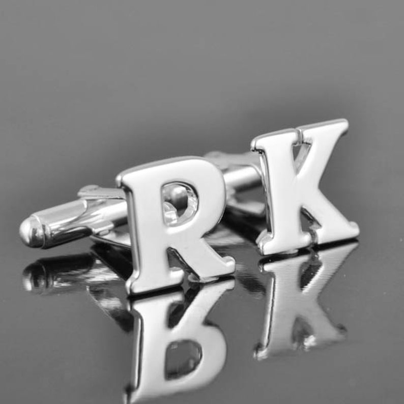 Initial S Personalized cufflinks Initial cufflinks mens Etsy