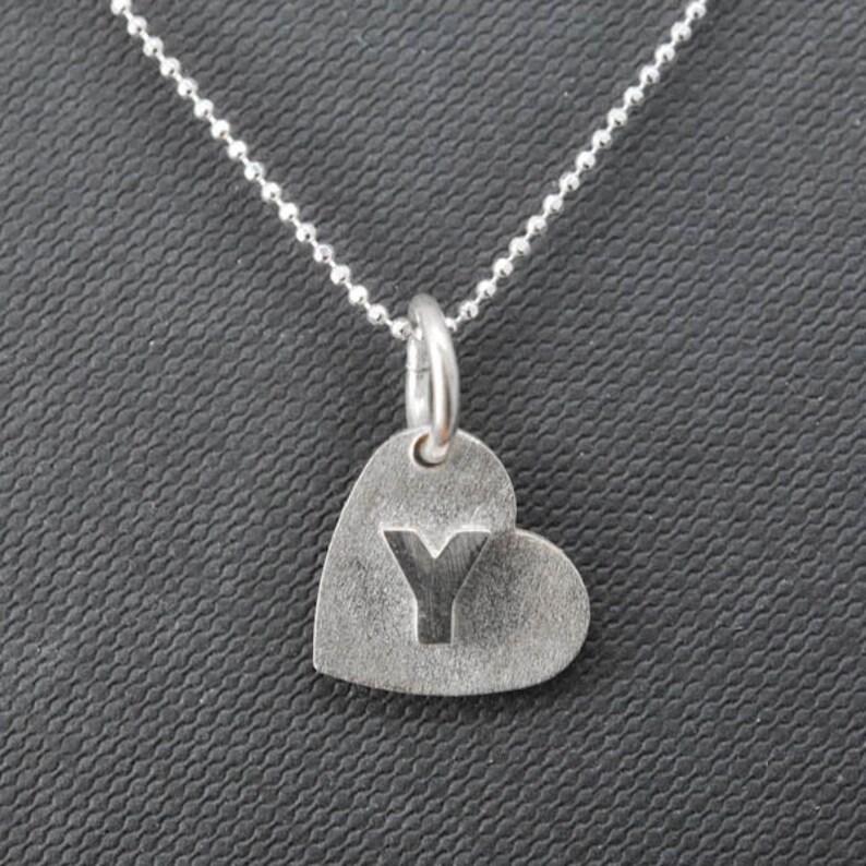 Heart necklace sterling silver necklace mother daughter Etsy
