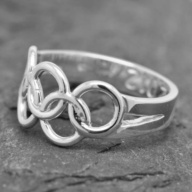 Olympic Ring Olympic Jewelry Sterling Silver Ring Custom Made Etsy