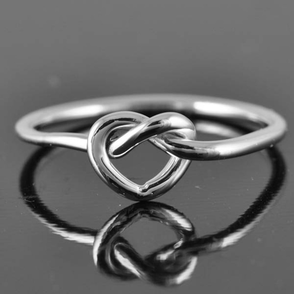 infinity heart ring love knot ring heart knot infinity | Etsy