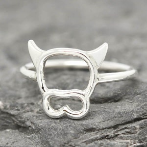 Cow Ring Cow Jewelry Cow Accessories 925 Sterling Silver Ring Animal Ring Animal jewelry Kids Ring Kids Jewelry