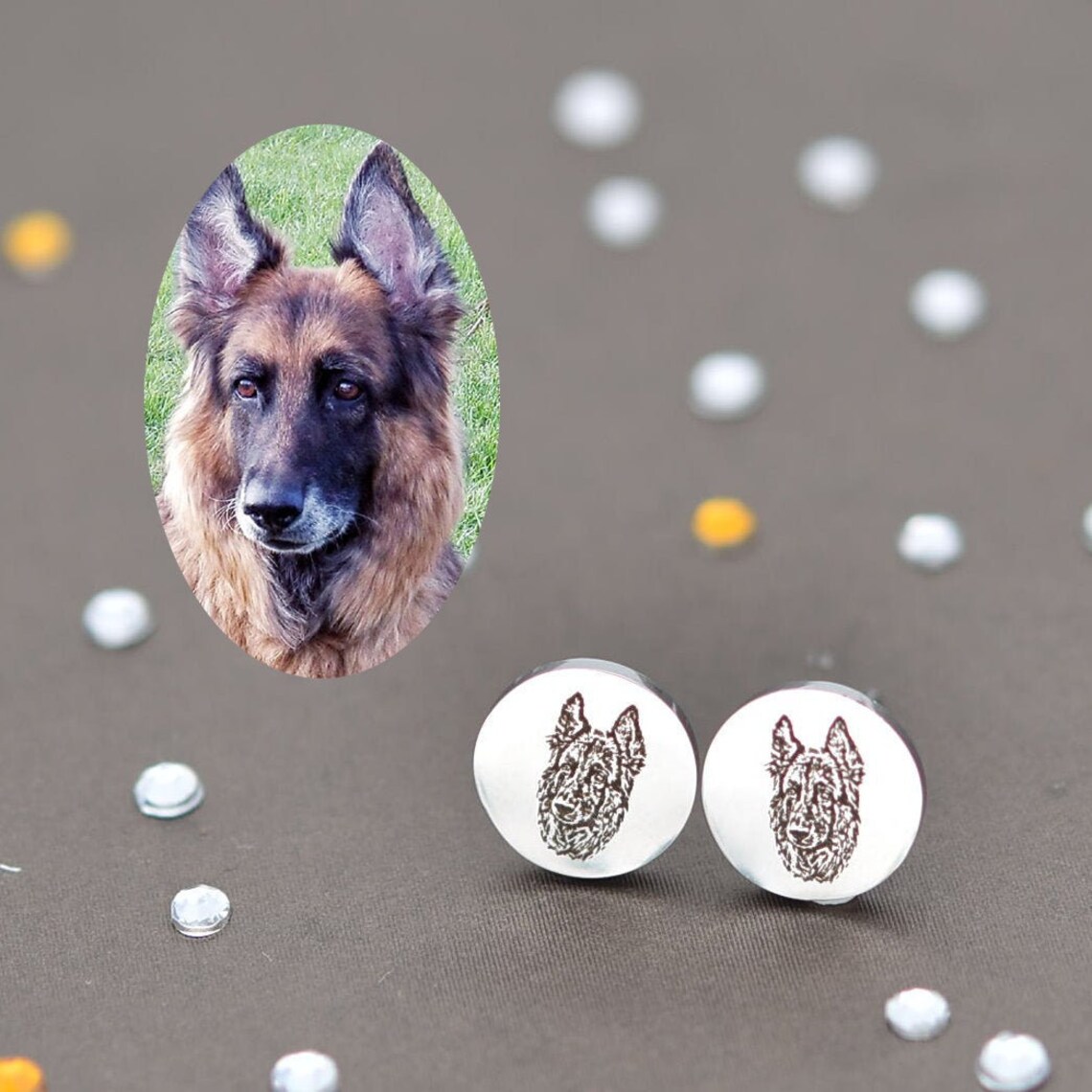 Echte Hunde Ohrringe Katze Ohrringe Haustier Ohrringe Haustier Etsy