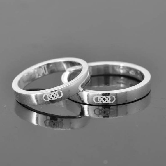 Double Infinity Ring Infinity Ring For Men Sterling Silver Etsy