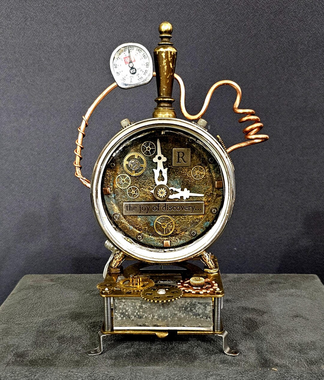 Steampunk Clock Art That Illuminates! - Etsy