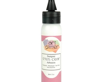 Art Institute Glitter Glue Adhesive Dries Clear 2 oz. DDC