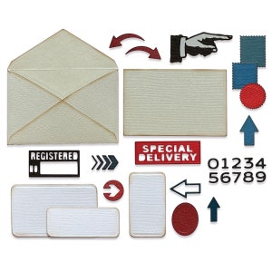 Tim Holtz Sizzix Thinlits Die Set 48PK - Postale #665927