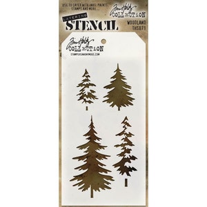 WOODLAND LAYERING STENCIL by Tim Holtz
