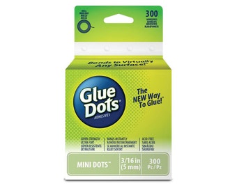 Glue Dots Clear Dot Roll Mini .1875" 300/Pkg