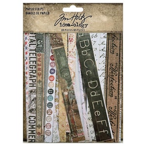 Tim Holtz Idea-ology Paper Strips 89 Pieces TH94377