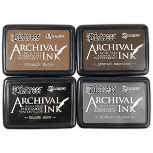 Tim Holtz Distress Archival Ink Pad Stack by Ranger - Basics MPK77947