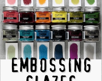 Tim Holtz Distress Embossing Glaze Newly Released 12 Colors - You Choose Color