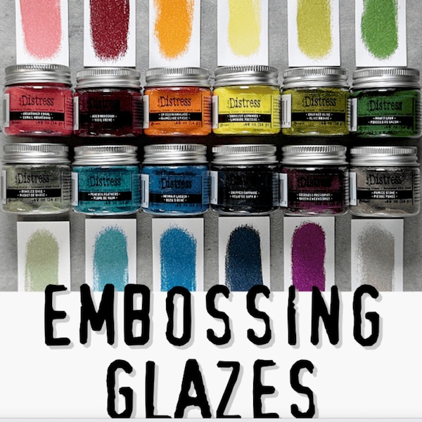 Tim Holtz Distress Embossing Glaze Newly Released 12 Colors - You Choose Color