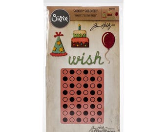 Tim Holtz Sizzix Thinlits Die Set and Embossing Folder - Original Sidekick TRAVEL 662714
