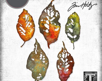 Sizzix Thinlits Dies By Tim Holtz  LEAF FRAGMENTS 5/Pkg by Tim Holtz - Sizzix 665559