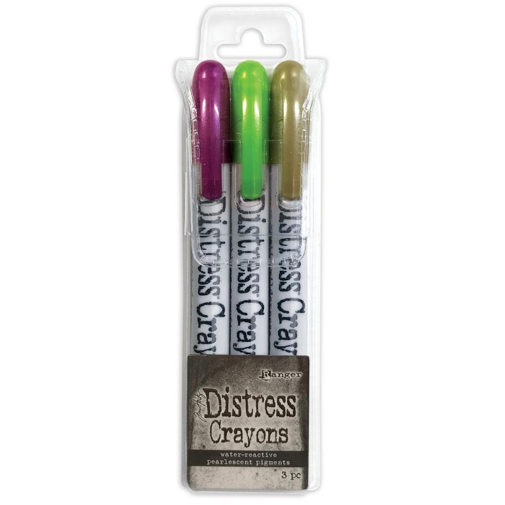 Distress Crayons, 6 in a Pack, Various Colors, Primary Colors, Pastels,  Browns, Tim Holtz, Ranger, Your Choice of 1 Pack 