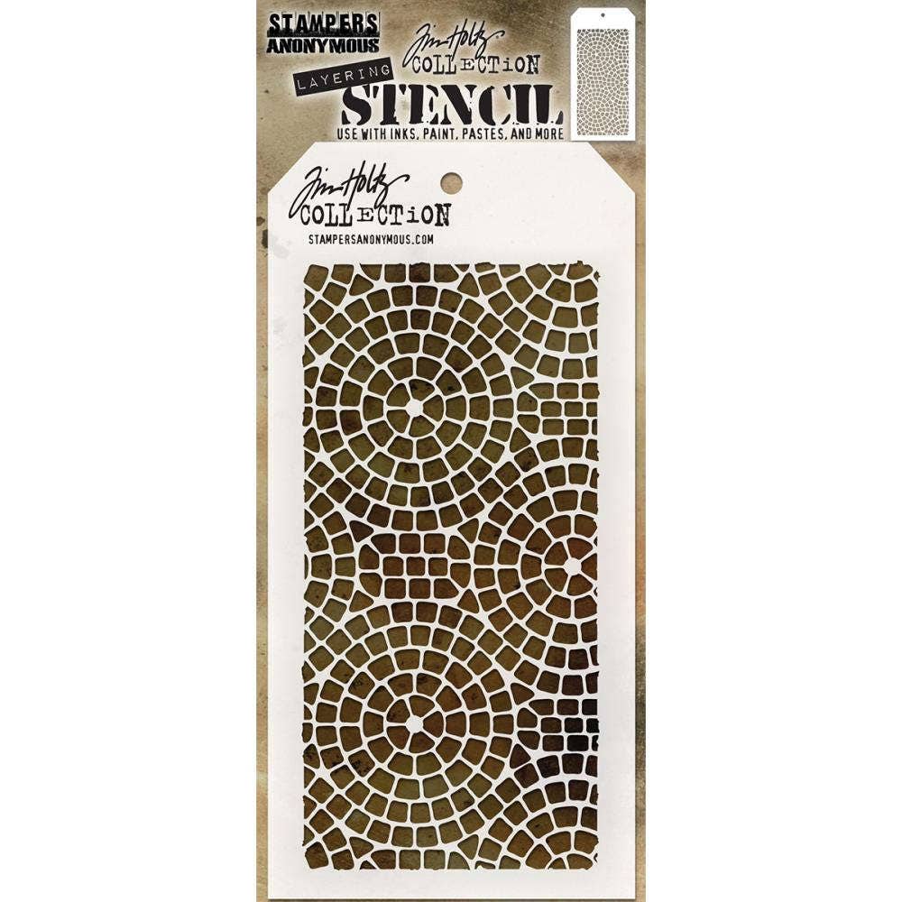 MOSAIC LAYERING STENCIL by Tim Holtz Etsy