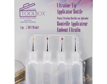 Ultrafine Tip Applicator Bottles 20ml 4/Pkg - Empty - As recommended by Jennifer McGuire
