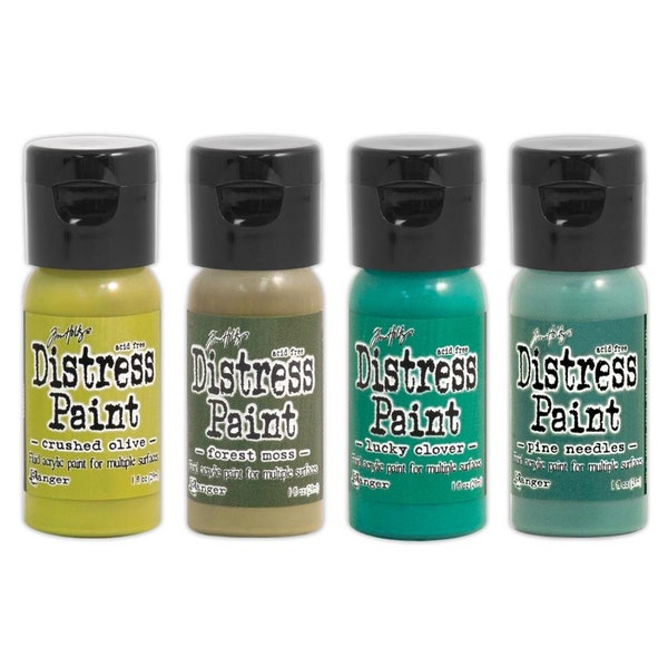 Tim Holtz Distress Paint W/Flip Top - Paint Kit #3 RETIRED COLORS DFK84297