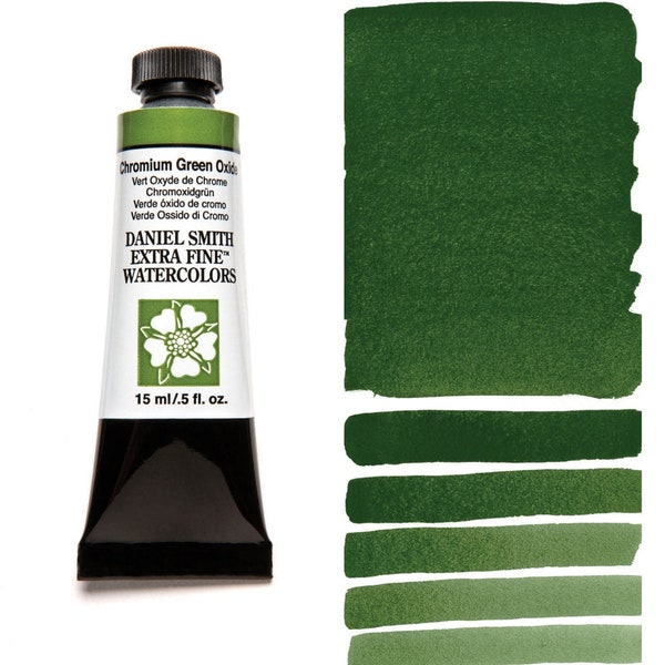 DANIEL SMITH Extra Fine Watercolors - Chromium Green Oxide - 15ml tube