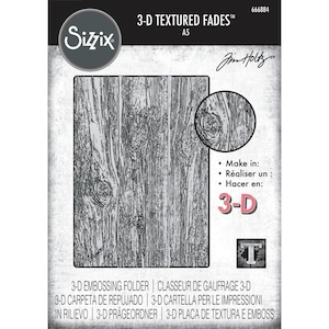 Tim Holtz Sizzix Grand plioir à gaufrage 3D Bois de construction 666884