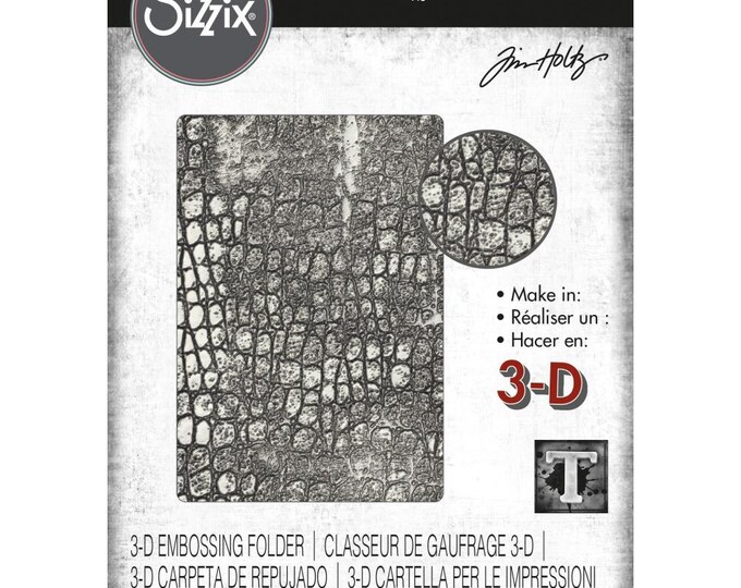 Tim Holtz Sizzix 3D Texture Fades Embossing Folder REPTILE 666296 - Etsy