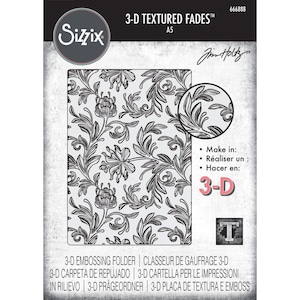 Tim Holtz Sizzix Grande plieuse à gaufrage 3D Botanical 666888