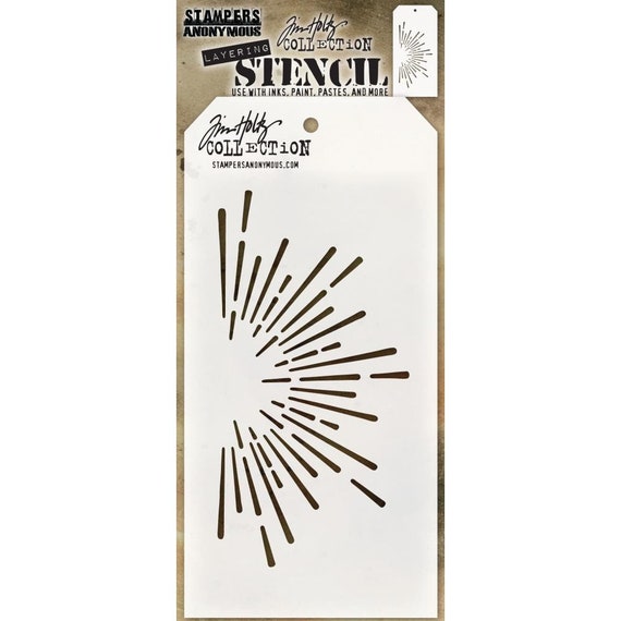 /& m STRING THS103 for use with ink Tim Holtz LAYERING STENCIL paint paste