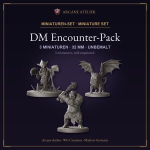 Monster Encounter Set – Unpainted 32mm Resin Miniature for Tabletop RPGs