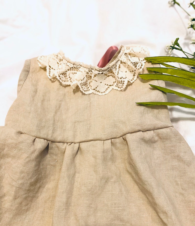 Natural Linen Flower Girl Dress Baby Girl Linen Dress for Etsy